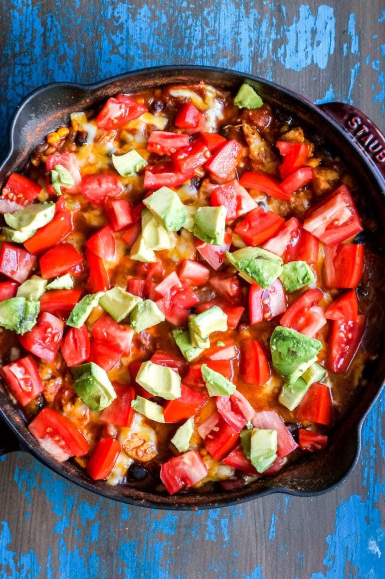 burrito dinner in a pan