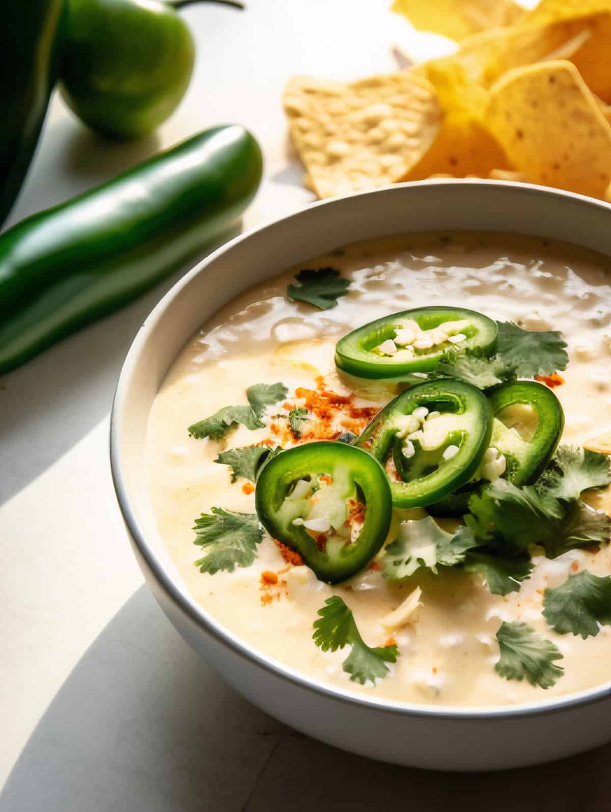 Creamy Green Chili Queso