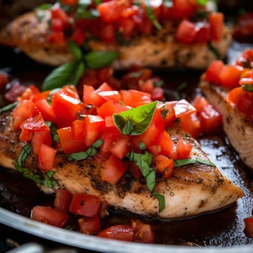 one-pan chicken brushetta