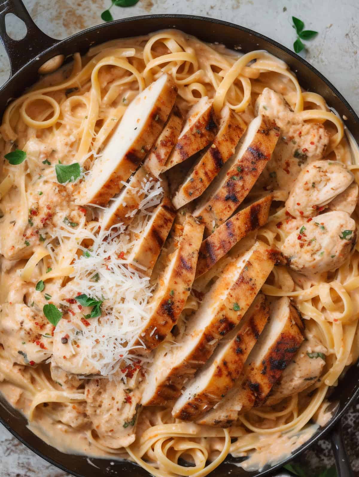 Creamy Cajun Chicken Linguine