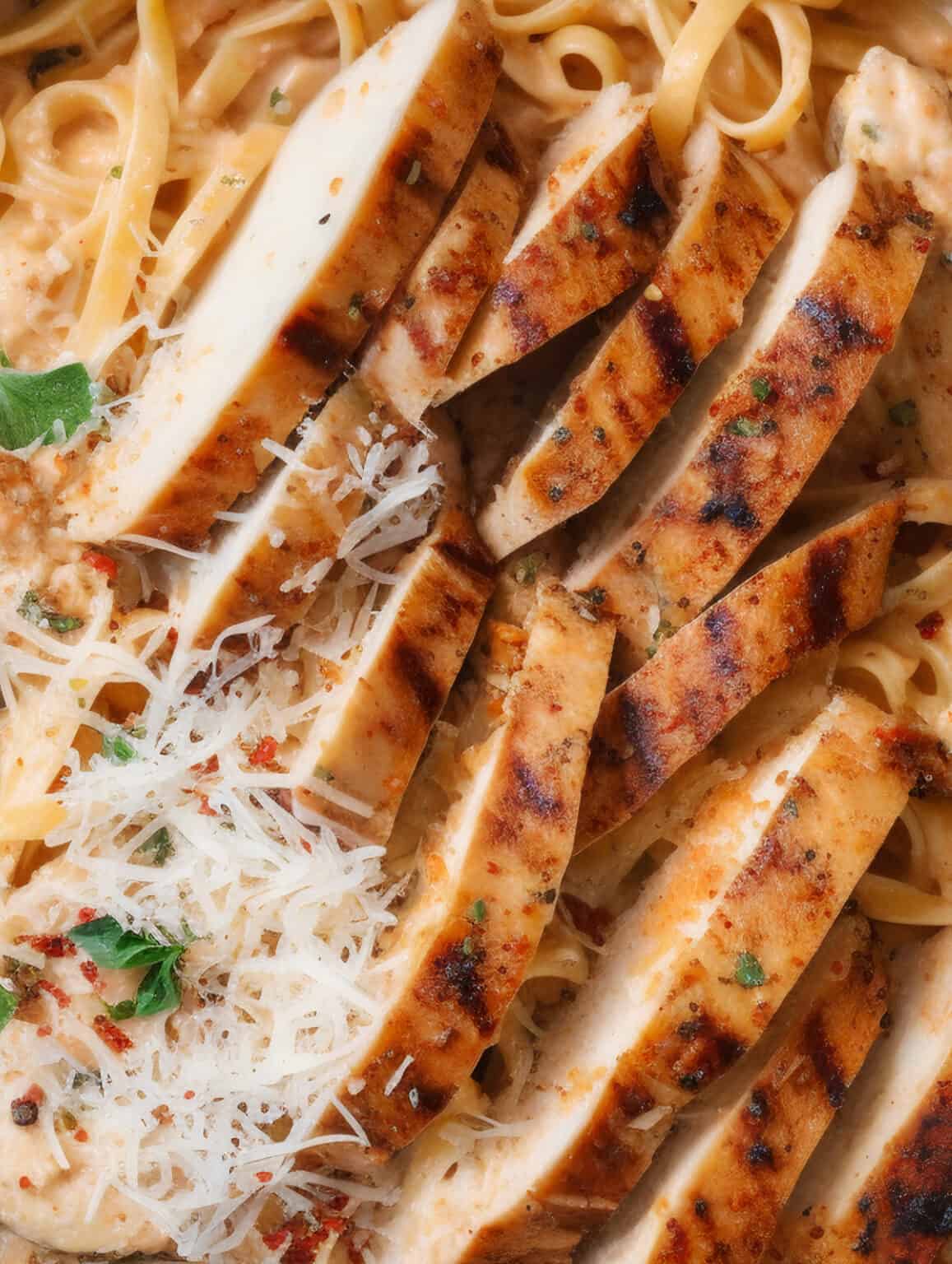 Creamy Cajun Chicken Linguine Glitter and Graze