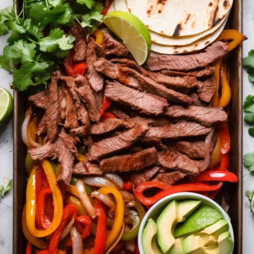 Chipotle Sheet Pan Beef Fajitas