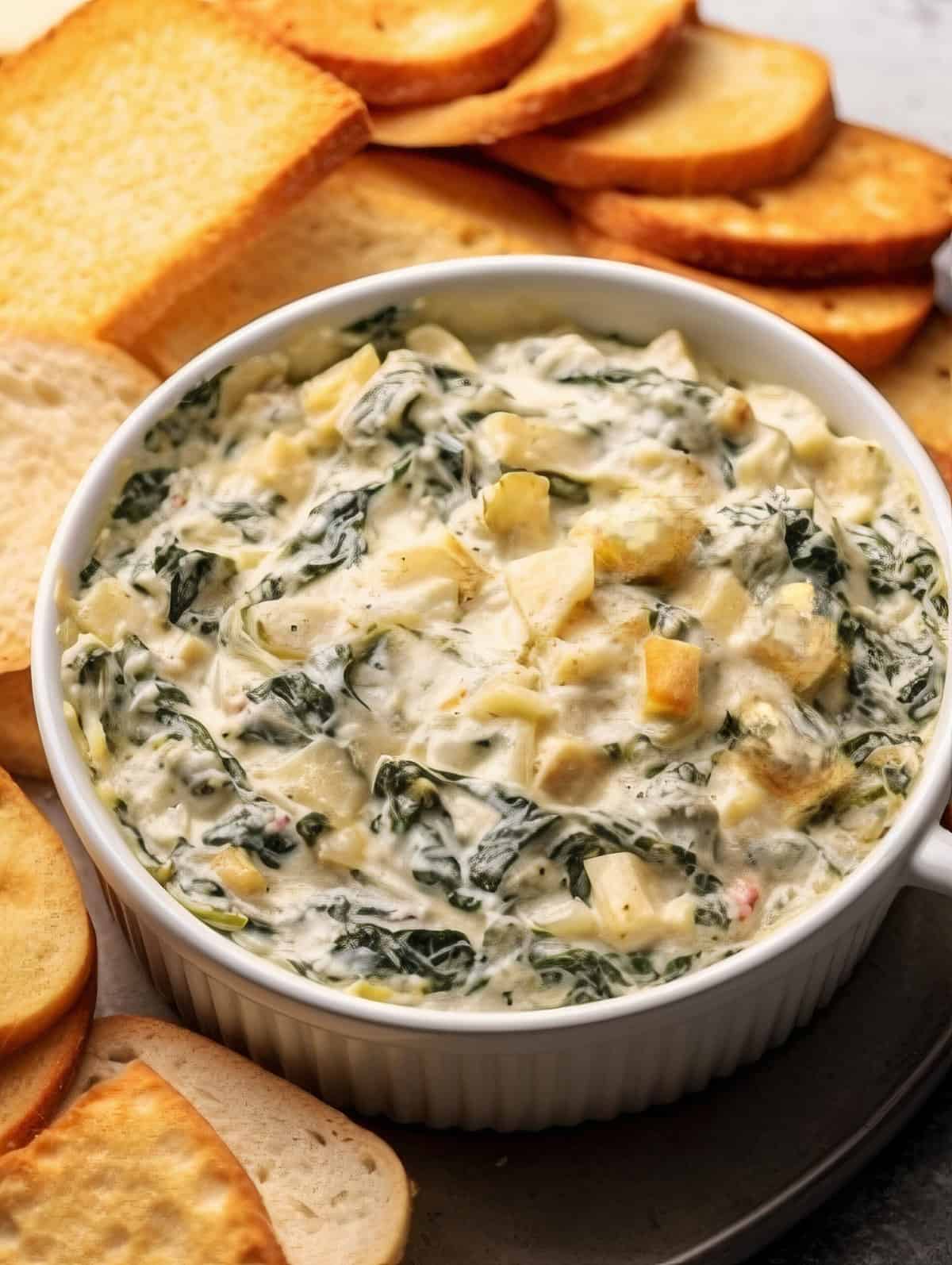 Gourmet Fresh Spinach and Artichoke Dip