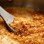 pan of toasted panko breadcrumbs